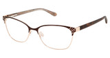 Lulu Guinness Eyeglasses L253 brown/BRN
