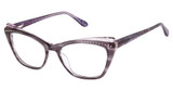 Lulu Guinness Eyeglasses L964 purple/PUR