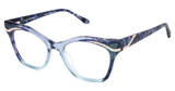 Lulu Guinness Eyeglasses L963 blue/BLU
