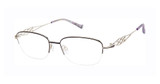 Tura Eyeglasses R155 eggplant/silver/EGG