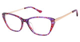 Nicole Miller Eyeglasses LUCARNE PURPLE/C03