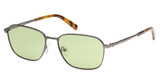 Abercrombie & Fitch Eyeglasses AF00032 shiny dark nickeltin / green/06N