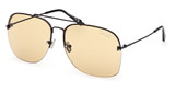Tom Ford Eyeglasses FT0883 shiny black / brown/01E
