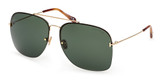 Tom Ford Eyeglasses FT0883 shiny deep gold / green/30N