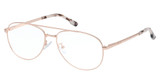 Hollister Eyeglasses HL50018 shiny rose gold/028