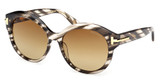 Tom Ford FT1251 coloured havana / gradient brown/55F