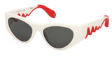 Christian Louboutin Eyeglasses LB0018 white / smoke/21A