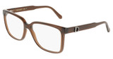 Ferragamo Eyeglasses SF3043E TRANSPARENT BROWN/232