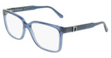 Ferragamo Eyeglasses SF3043E TRANSPARENT BLUE/432