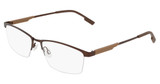 Flexon Eyeglasses FLEXON E1165 SATIN DARK BROWN/202