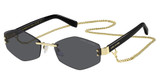 Marc Jacobs Eyeglasses MARC 496/S AIR GOLD BLCK_/0RHL