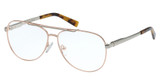 Abercrombie & Fitch Eyeglasses AF50023 shiny light nickeltin/010