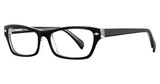 Elan Collection Eyeglasses 3005 Black/Crystal