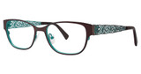 Vavoom/Vivian Morgan Eyeglasses 8044 Brwon/Turquoise