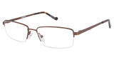 Vision's Eyeglasses Vision's 231 SEMI-MATTE BRWN/C03
