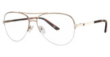 Genevieve Paris Design Eyeglasses Farrah gold ivory/ tortoise