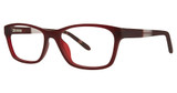 Genevieve Paris Design Eyeglasses However burgundy matte