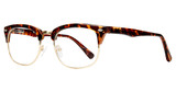 Affordable Designs Eyeglasses Malcolm Gold Tortoise