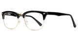 Affordable Designs Eyeglasses Malcolm Gold/shiny black
