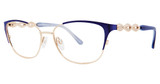 Sophia Loren Eyeglasses Sophia Loren M297 GoldAzure/144