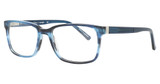 Michael Ryen Eyeglasses MR-300 Blue Horn/2