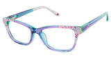 Lulu by Lulu Guinness Eyeglasses LK027 purple/PUR