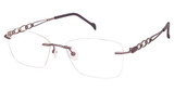STEPPER Eyeglasses 96919 SI BURGUNDY/ROS