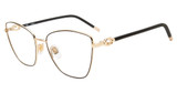 Furla Eyeglasses VFU549 Black/Gold 0301/0301