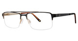 Randy Jackson Eyeglasses Randy Jackson 1123 BLACK/GOLD/235