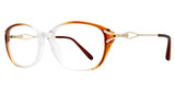 Global Optique Eyeglasses LP042 CRYSTAL BROWN