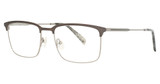 Michael Ryen Eyeglasses MR-374 Chocolate / Gunmetal/2