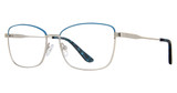 Vivid Eyeglasses EXPRESSIONS 1134 blue/with silver temples