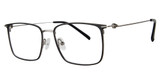 Konishi Eyeglasses KONISHI KF8621 Black/ Platinum/C1