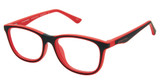 AÉROPOSTALE Eyeglasses Scarcity Black/Red/BLACK/RED