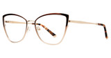 Vavoom/Vivian Morgan Eyeglasses 8121 Brown/Gold