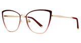 Vavoom/Vivian Morgan Eyeglasses 8121 Red/Gold