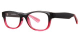 Gotham Eyeglasses 148 Black/Red/BLACK/RED