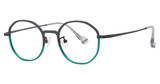 Konishi Eyeglasses KONISHI KT5617 Matte Gun/Green/C2