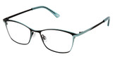 Kliik:denmark Eyeglasses K-797 BLACK AQUA/M200