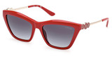 Guess? Eyeglasses GU00199 shiny red / gradient smoke/66B