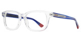 ECKO Unltd Eyeglasses ECKO718 CRYSTAL/BLUE/CRY
