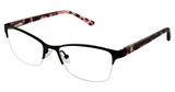 Ann Taylor Eyeglasses AT602 Mt Blk/Bls Trt/C01