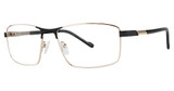 B.M.E.C. Eyeglasses BIG RUCKUS black/gold