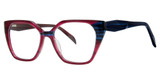 Modern Art Eyeglasses A633 Fuchsia/Sapphire Blue