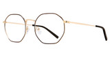 Visi Eyeglasses VS102 BROWN/GOLD/BRN