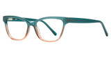 Eye Q Eyewear Eyeglasses MP213 TEAL/PEACH/TEAL