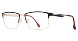Vivid Eyeglasses BIG AND TALL 29 black/gold