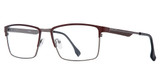 Vivid Eyeglasses BIG AND TALL 29 brown/gunmetal