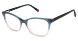 gx by GWEN STEFANI Eyeglasses GX123 teal / blush/TEA