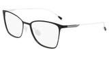 Pure Eyeglasses P-5018 N SATIN BLACK/ WHITE/002